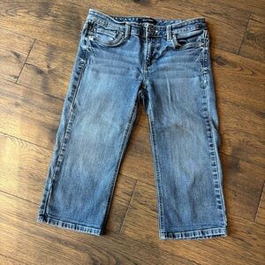 White House Black Market Blue Capri Jeans